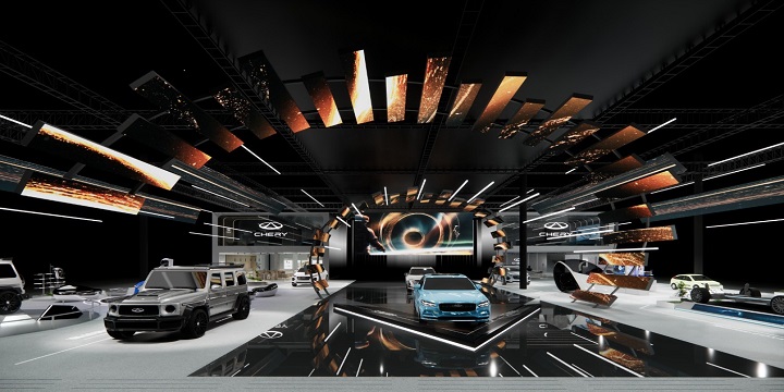 على هامش معرض شنغهاي الدولي للسيارات، شيري تستعرض قوتها خلال مؤتمر الوكلاء العالمي السنوي