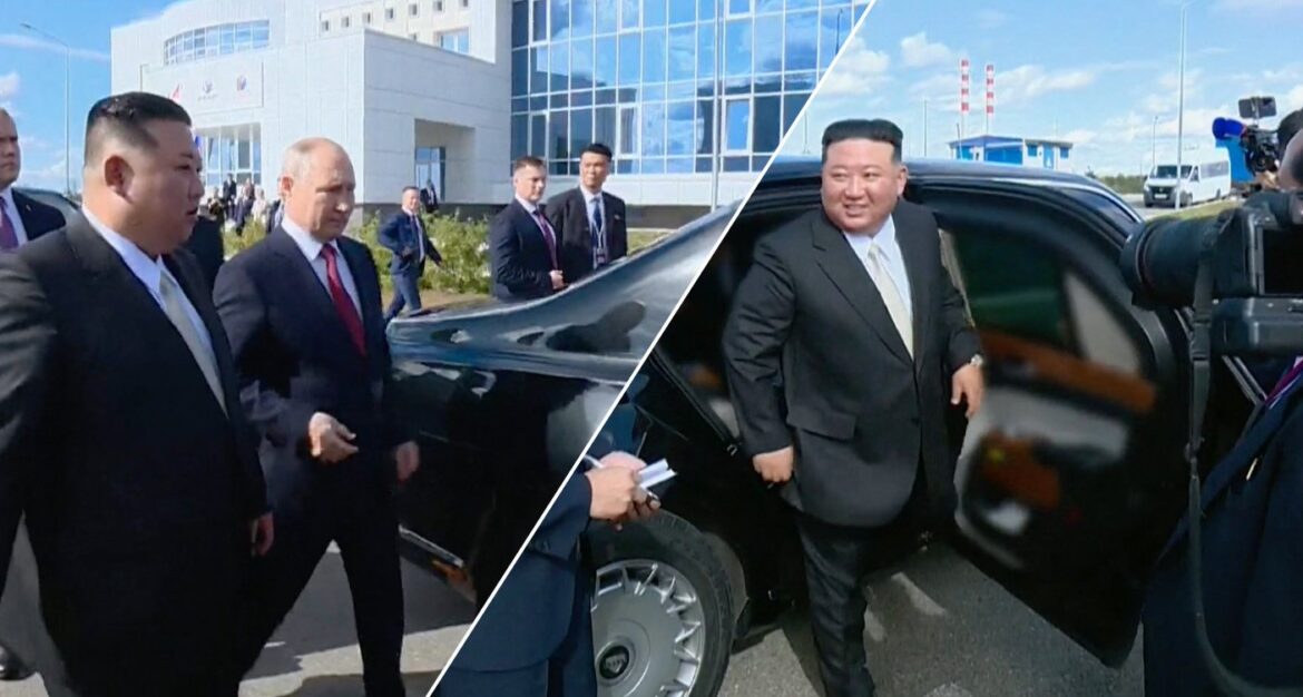 بوتين يهدي زعيم كوريا الشمالية كيم جونغ أون سيارة هدية